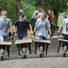 Churcher’s students restore path on the Heath