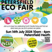 Petersfield Eco Fair – Sun 14th July 2024 10am to 4pm on the Heath